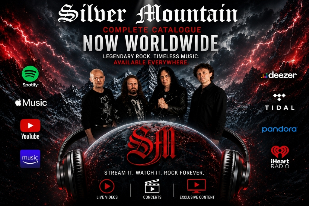 Silver Mountain’s Complete Music Catalogue Goes Live Worldwide as Global Streaming Expansion Marks a New Chapter for the Legendary Rock Band. Silver Mountain’s catalogue turns into digital gold!