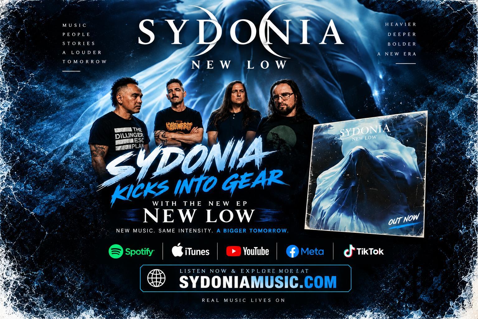 Sydonia Enters a Powerful New Era as Legendary Australian Heavy Band Launches New Digital Platform, Expands Global Catalogue & Unveils their New EP!